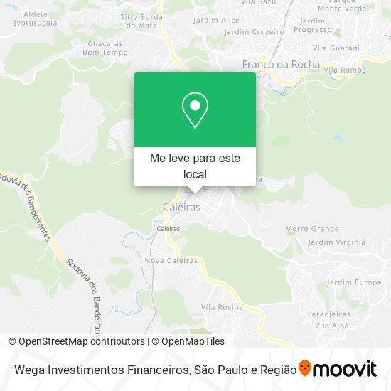 Wega Investimentos Financeiros mapa