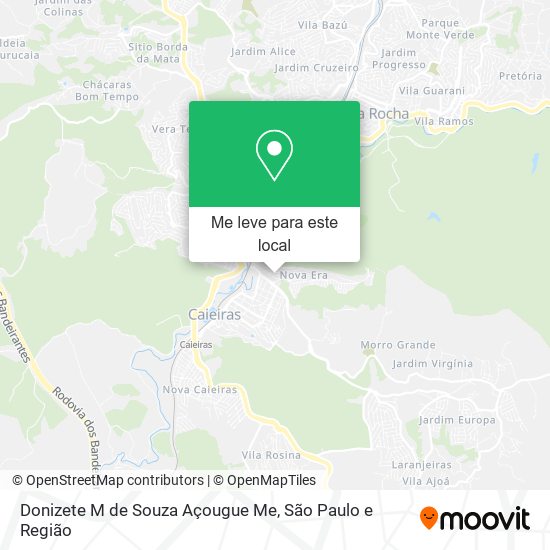 Donizete M de Souza Açougue Me mapa