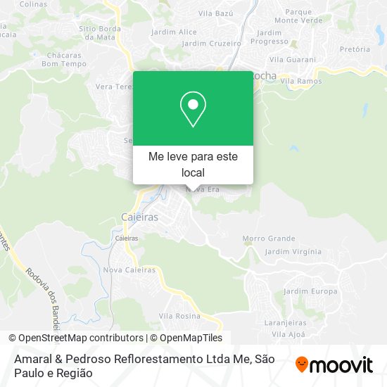 Amaral & Pedroso Reflorestamento Ltda Me mapa
