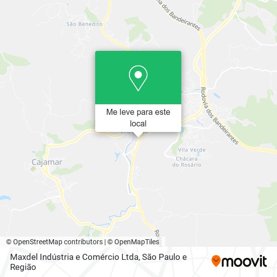 Maxdel Indústria e Comércio Ltda mapa