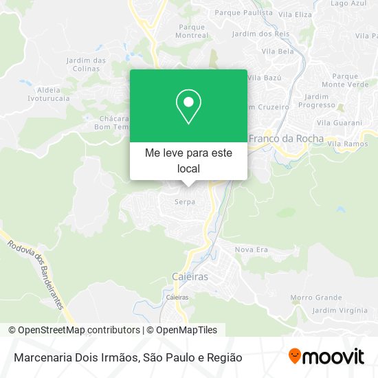 Marcenaria Dois Irmãos mapa