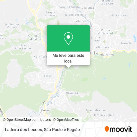 Ladeira dos Loucos mapa