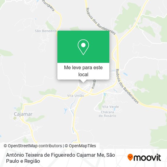 Antônio Teixeira de Figueiredo Cajamar Me mapa