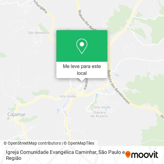 Igreja Comunidade Evangélica Caminhar mapa