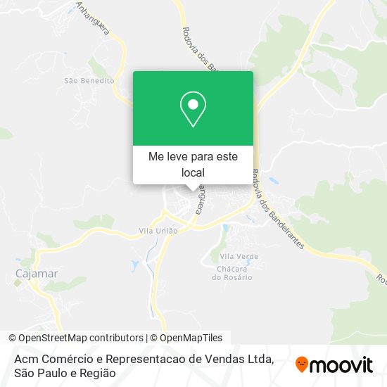 Acm Comércio e Representacao de Vendas Ltda mapa