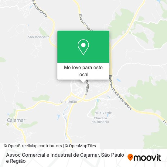 Assoc Comercial e Industrial de Cajamar mapa