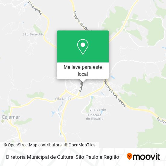 Diretoria Municipal de Cultura mapa