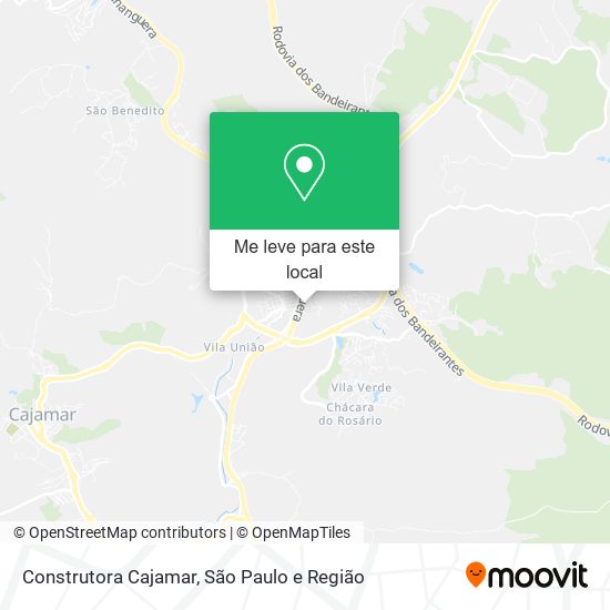 Construtora Cajamar mapa