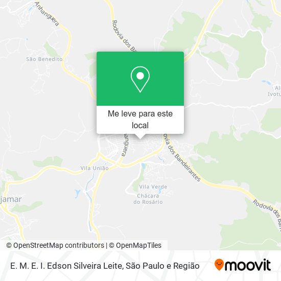 E. M. E. I. Edson Silveira Leite mapa
