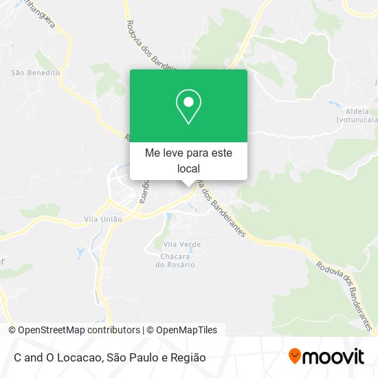 C and O Locacao mapa