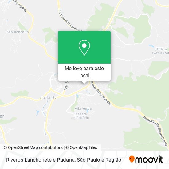 Riveros Lanchonete e Padaria mapa