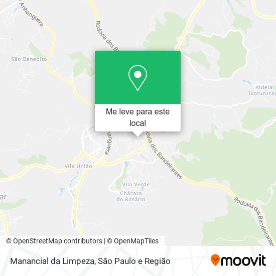 Manancial da Limpeza mapa