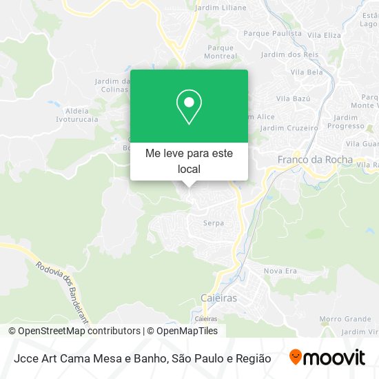 Jcce Art Cama Mesa e Banho mapa