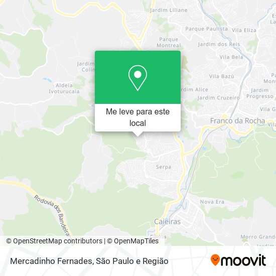 Mercadinho Fernades mapa