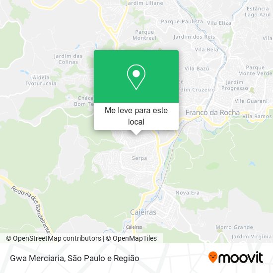 Gwa Merciaria mapa