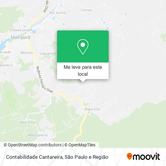 Contabilidade Cantareira mapa