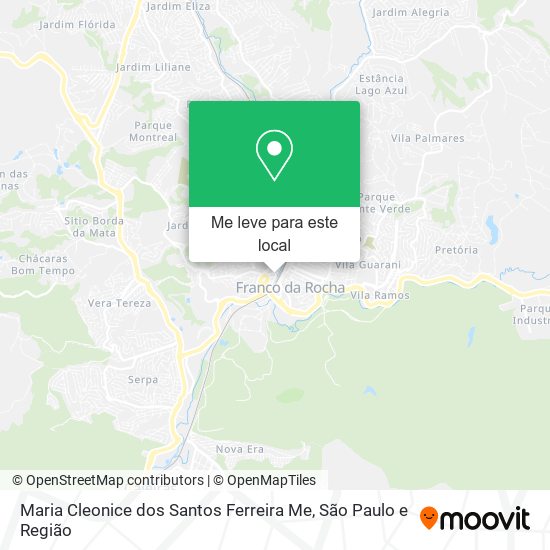 Maria Cleonice dos Santos Ferreira Me mapa