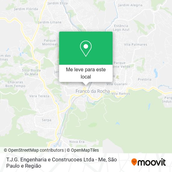 T.J.G. Engenharia e Construcoes Ltda - Me mapa