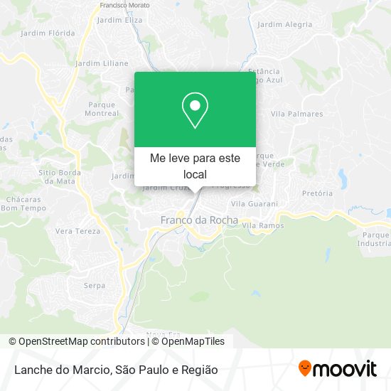 Lanche do Marcio mapa