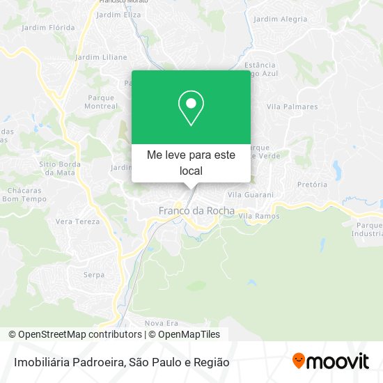 Imobiliária Padroeira mapa