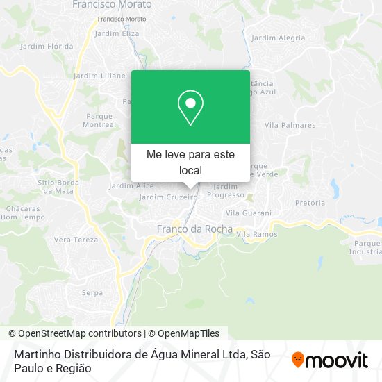 Martinho Distribuidora de Água Mineral Ltda mapa