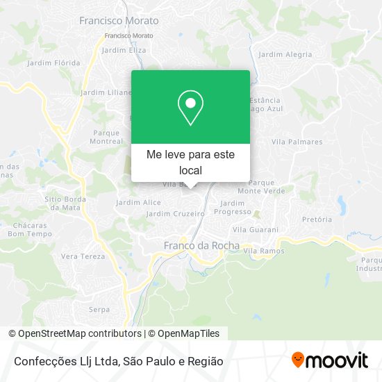 Confecções Llj Ltda mapa