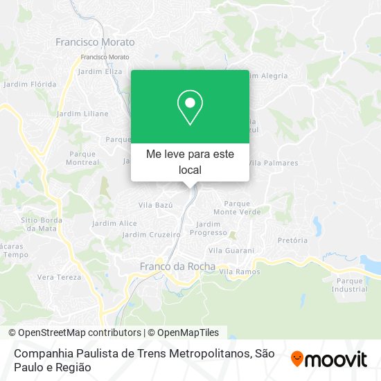 Companhia Paulista de Trens Metropolitanos mapa