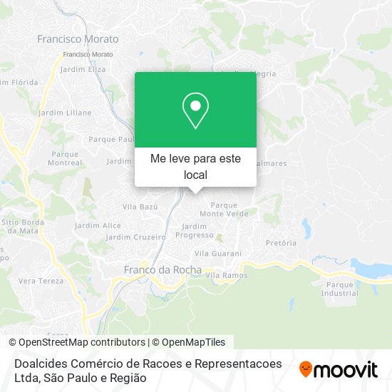 Doalcides Comércio de Racoes e Representacoes Ltda mapa