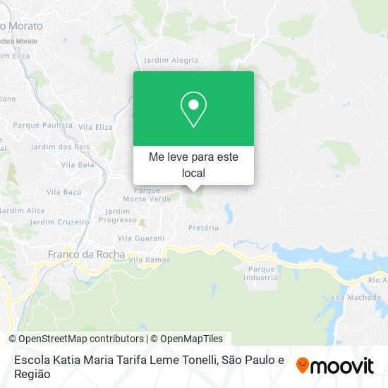 Escola Katia Maria Tarifa Leme Tonelli mapa