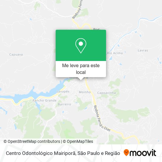 Centro Odontológico Mairiporã mapa