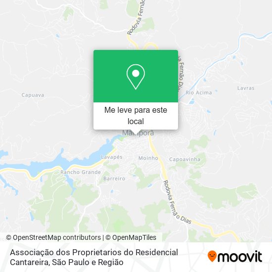 Associação dos Proprietarios do Residencial Cantareira mapa