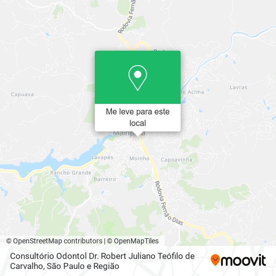 Consultório Odontol Dr. Robert Juliano Teófilo de Carvalho mapa