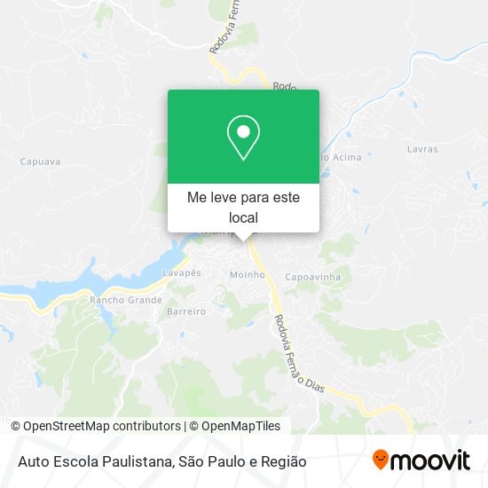 Auto Escola Paulistana mapa