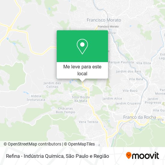 Refina - Indústria Química mapa