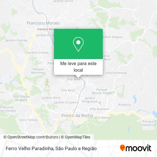 Ferro Velho Paradinha mapa