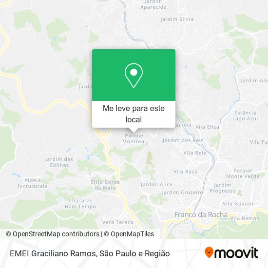 EMEI Graciliano Ramos mapa