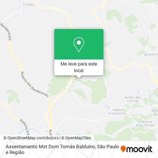 Assentamento Mst Dom Tomás Balduíno mapa
