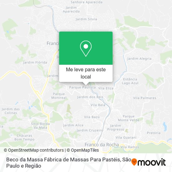 Beco da Massa Fábrica de Massas Para Pastéis mapa
