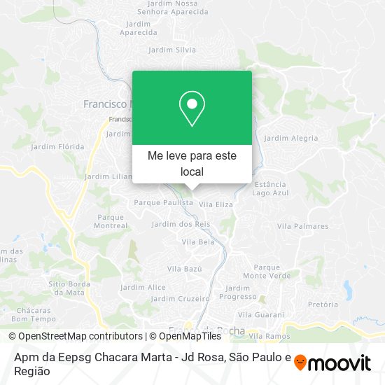 Apm da Eepsg Chacara Marta - Jd Rosa mapa