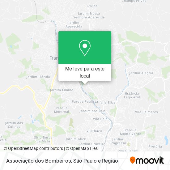 Associação dos Bombeiros mapa