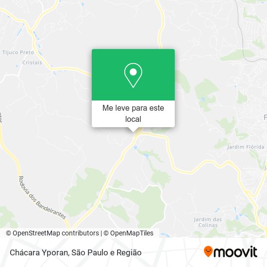 Chácara Yporan mapa