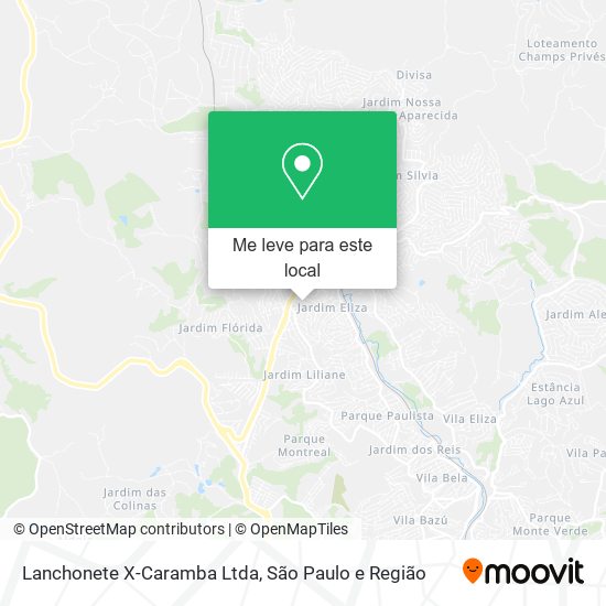 Lanchonete X-Caramba Ltda mapa