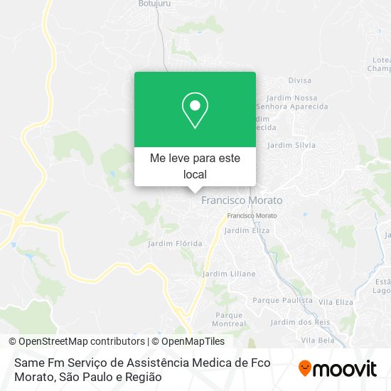 Same Fm Serviço de Assistência Medica de Fco Morato mapa