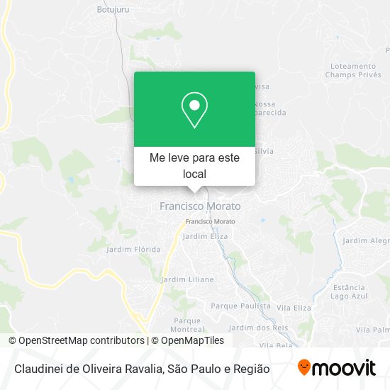 Claudinei de Oliveira Ravalia mapa