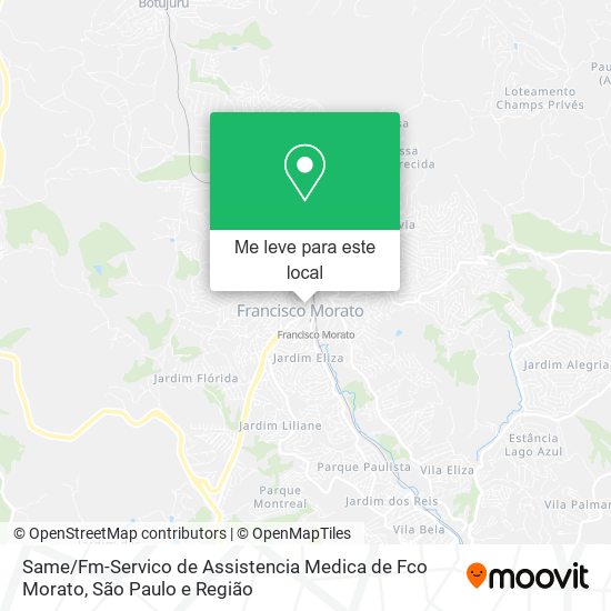 Same / Fm-Servico de Assistencia Medica de Fco Morato mapa