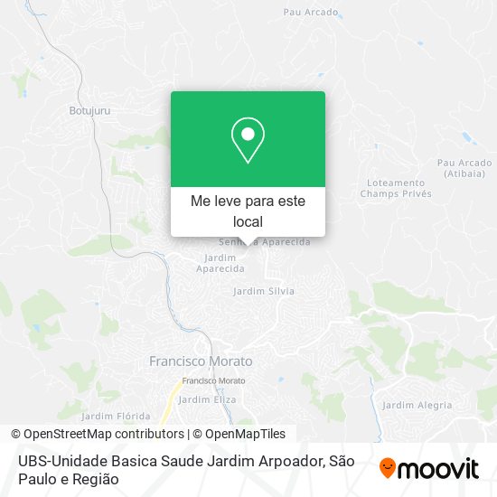 UBS-Unidade Basica Saude Jardim Arpoador mapa