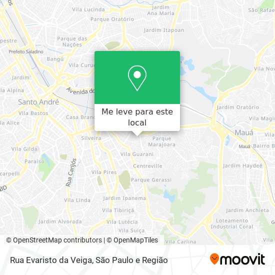 Rua Evaristo da Veiga mapa