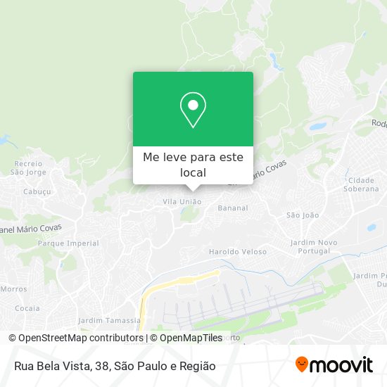 Rua Bela Vista, 38 mapa