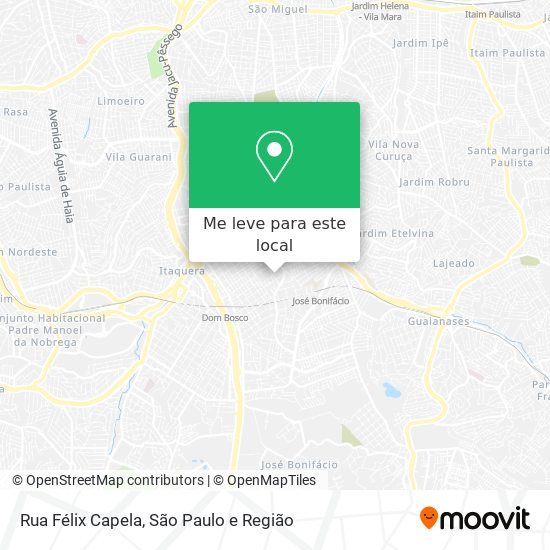 Rua Félix Capela mapa