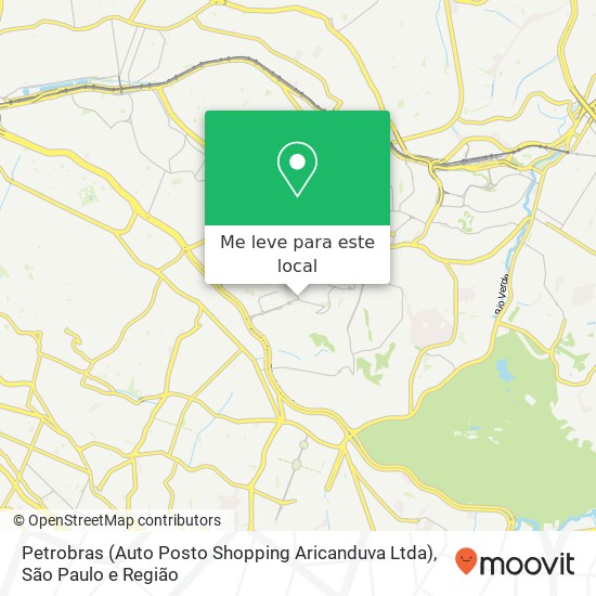 Petrobras (Auto Posto Shopping Aricanduva Ltda) mapa